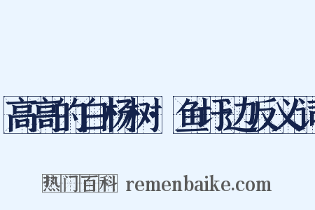 高高的白杨树·鱼圩边反义词是什么意思的图片
